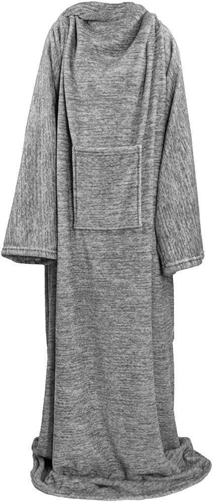 PAVILIA Wearable Blanket with Sleeves for Adult Women Men, Cozy Fleece Warm Wrap Throw with Arms, Gifts for Christmas, Wife