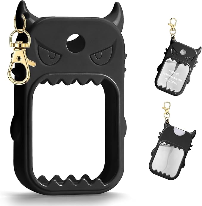 JAMIEWIN Spray Hand Sanitizer Case Compatible with Touchland Hand Sanitizer 1fl. Oz. Monster Silicone Case Holder Accessory