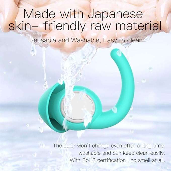 Ear Plugs for Sleeping, Noise Reduction Reusable Hearing Protection Soft Comfy Silicone Earplugs for Sleep, Snoring, Swimming, Concerts, Focus, Travel, Work, Motorcycle, 33dB Noise Cancelling
