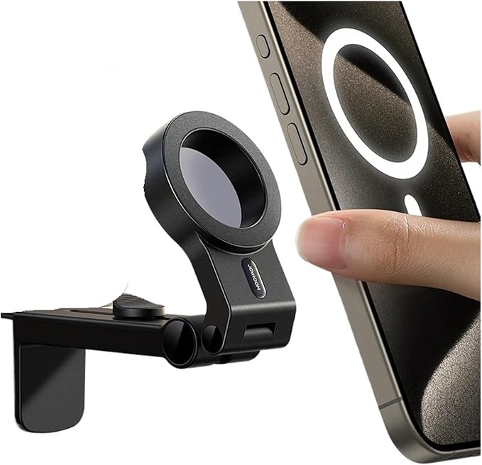Compatible Joyroom Magnetic Airplane Phone Holder Travel Essentials Flexible Rotation Hands-Free Mount for iPhone 15 Series