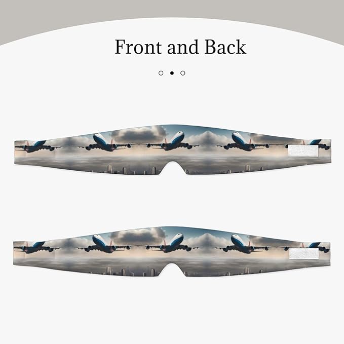 high Altitude Airplane Unisex Side Sleeping Headband, Sleeping Eye Mask and Ear Muffs, (26.8 * 4.3 inches), Indoor and Outdoor Travel Yoga Adjustable Comfort Eye and Ear Muffs,