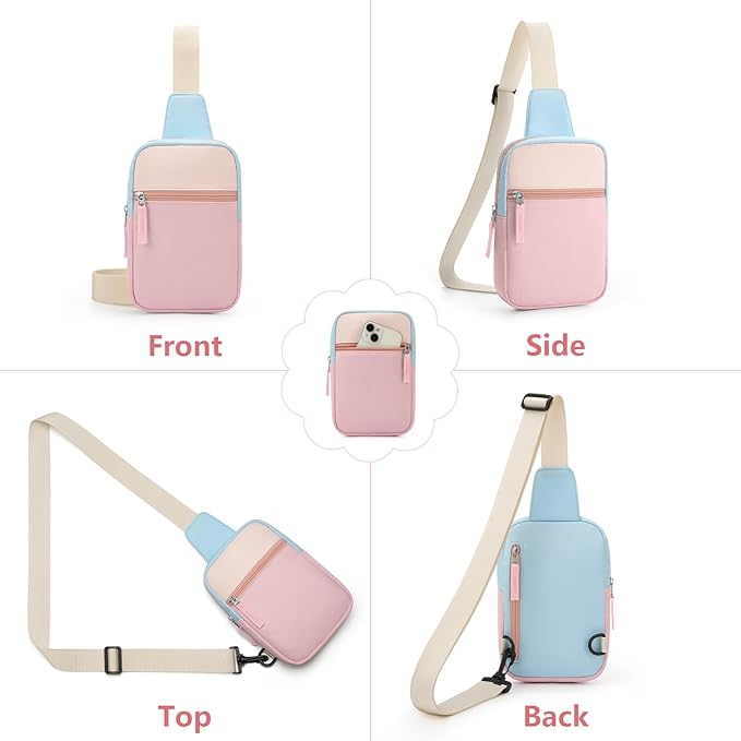Mothers Day Gifts for Daughter, Birthday Graduation Gifts for 8 9 10 11 12 Year Old Teens Girls Her,Fanny Pack Sling Crossbody Bag Belt Bags Purse, Preppy Teen Girl Gift Trendy Stuff Travel Essentials