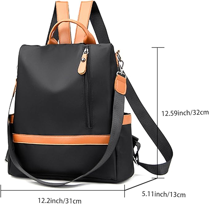 Backpack Purse for Women, Anti Theft Backpack Fashion Backpack Purse, Womens Backpack Purses Cute Backpack, Travel Backpacks Satchel Handbags Ladies Shoulder Bags Multi Purpose Design (Black)