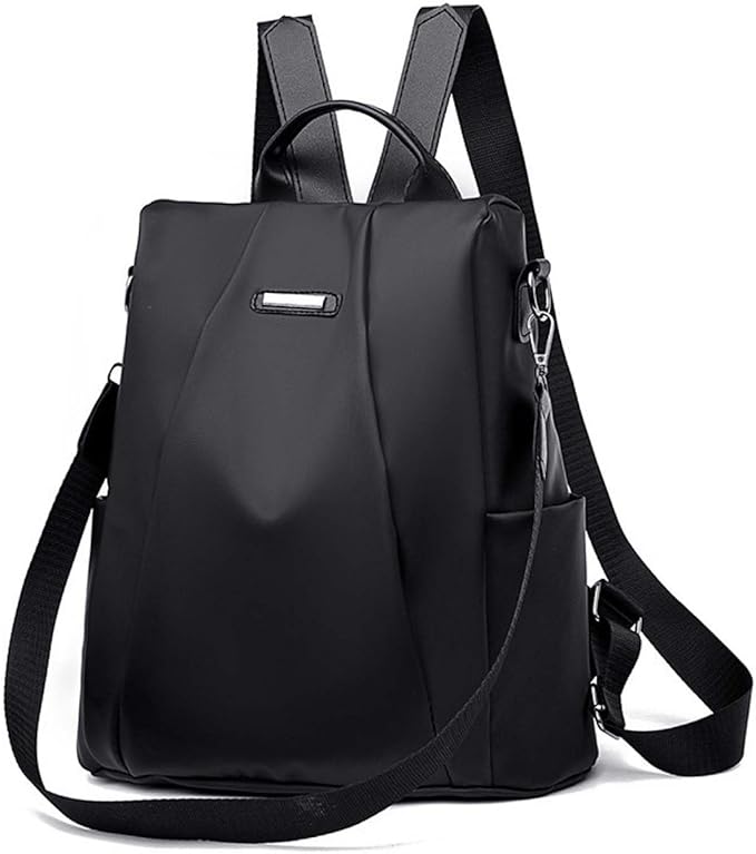 Women Backpacks Anti-Theft Ladies Backpack Purse, Women's Fashion Backpack Shoulder Bag with Replaceable Strap (Casual, Black)
