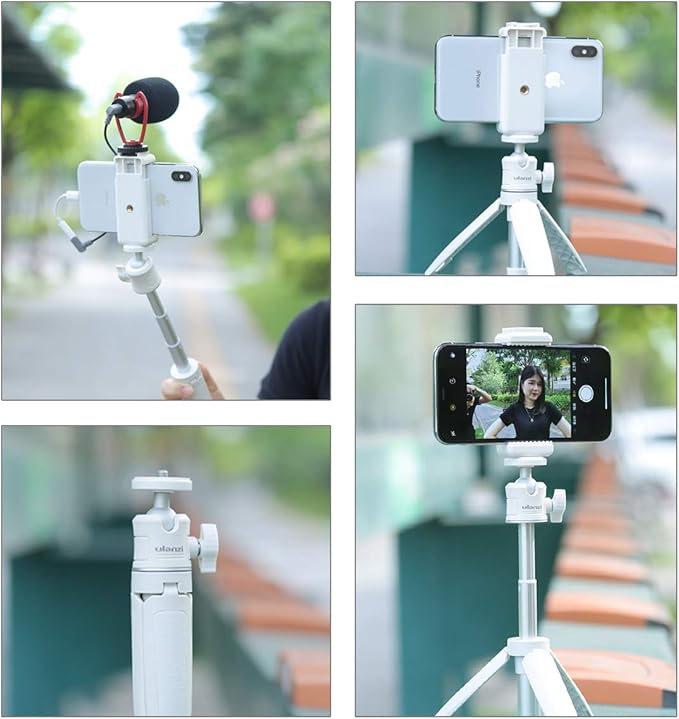 ULANZI Extension Pole Tripod, Mini Selfie Stick Tripod Stand Handle Grip for iPhone 13 Pro Max Smartphone OSMO Pocket 4 3 Canon G7X Mark III Sony RX100 DJI Osmo Nano Cameras Vlogging