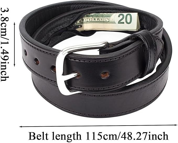 Men's Travel Money Belts - Secret Hidden Cash Storage Waist Belt, Secure Anti Theft Storage Solution | For Travel Safety, Concealed Money Organizer For Dad Men Father Grandfather Son Boyfriend