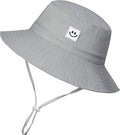 55cube UPF 50+ Baby & Toddler Sun Hat, Wide Brim Infant Bucket Hat for Beach & Outdoors, Adjustable Fit for Ages 0-4 Years