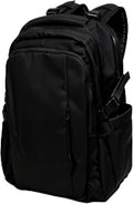 Travel Backpack for Women Men Carry on Backpack, Airline Approved Large Travel Bag Flight Approved Personal item, 15.6 Inch Laptop Backpack Casual Daypack for Weekender Business Hiking-BLACK