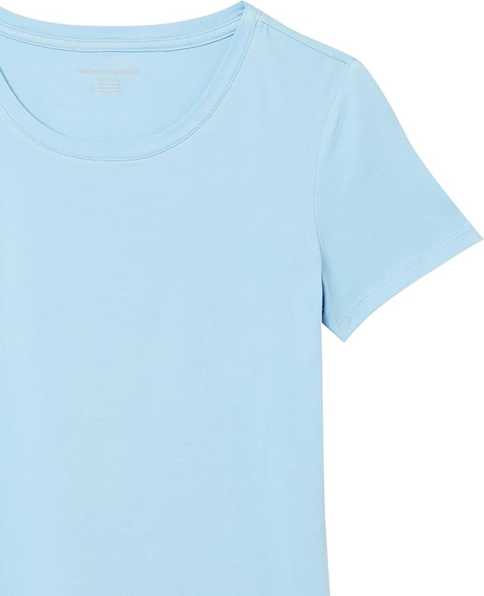 Amazon Essentials Women's Regular-Fit Short-Sleeve T-Shirt (Crewneck and V-Neck Options), Multipacks