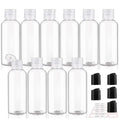 10 Pack 3.4 oz Travel Bottles for Toiletries TSA Approved Leak Proof Travel Size Containers Plastic Empty Shampoo Bottles with Labels Squeeze Bottle Toiletry Essentials(Clear)