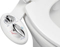 LUXE Bidet NEO 320 - Warm Water, Dual Nozzle, Self-Cleaning, Non-Electric Bidet Attachment for Toilet Seat, Adjustable Water Pressure, Rear & Feminine Wash (White)
