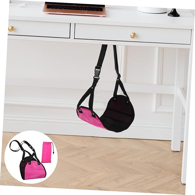 Portable Foot Rest for Airplane Travel Foot Hammock Cushion for Comfort Flights Lightweight Travel Accessory to Relieve Muscle Strain and Fatigue