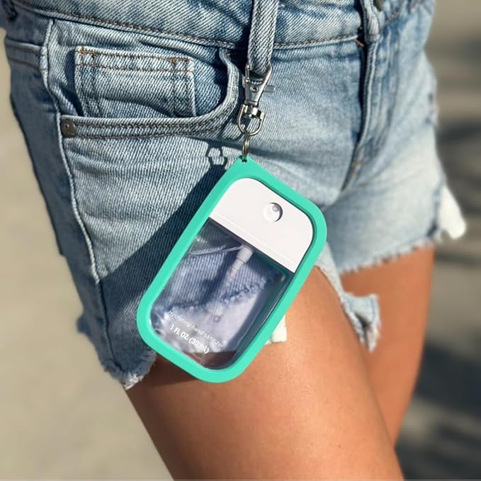 Silicone Case Compatible with Touchland Hand Sanitizer Spray, Power Mist and Glow Mist 1 fl oz