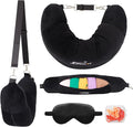Travel Neck Pillow Stuffable with Clothes, Stuffable Neck Pillow for Travel, Packable Fillable Storage Bag for Airplane, Soft Velvet U Pillow Case Cover