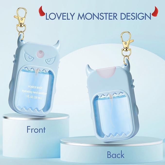 JAMIEWIN Spray Hand Sanitizer Case Compatible with Touchland Hand Sanitizer 1fl. Oz. Monster Silicone Case Holder Accessory