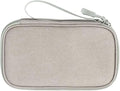 FYY Electronic Organizer, Travel Cable Organizer Bag Pouch Electronic Accessories Carry Case Portable Waterproof Double Layers Storage Bag for Cable, Charger, Phone, Earphone, Medium Size, Khaki