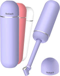 Leak-Proof Portable Bidet for Travel, Full 380ml (12.8oz) Capacity Handle Bidet, Peri Bottle with Secure Seal for On-the-Go Hygiene, Postpartum Care & Camping&Outdoor (Purple)
