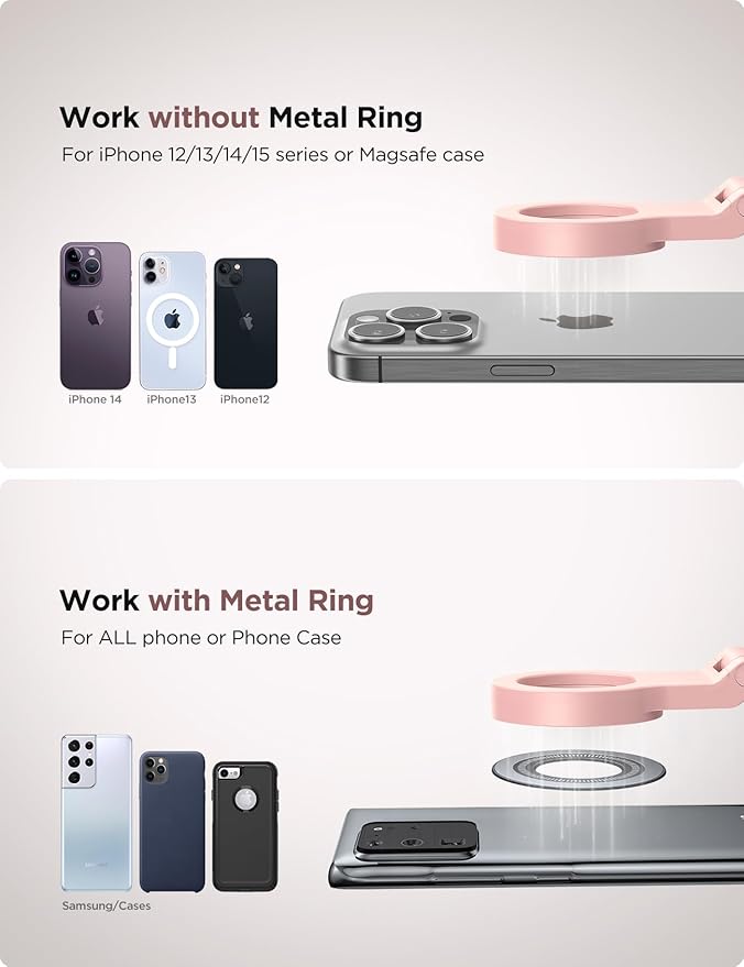 JOYROOM for Magsafe Airplane Phone Holder Travel Essentials, [Flexible Rotation] Hands-Free Plane Phone Hount, Airplane Travel Essentials for iPhone 15 Pro Max 14 13 12 Series
