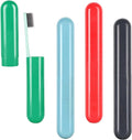 Hooqict 4 Pack Travel Toothbrush Case Portable Travel Toothbrush Holder Plastic Toothbrush Container Protector Cover for Traveling, Camping, Home, School, Business