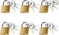 6 Pcs TravelLock Suitcase Locks with Keys, Luggage & Locker Locks for Outdoors & Backpacks