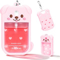 Dog Silicone Case for Touchland Hand Sanitizer Spray with Keychain, Compatible with Power Mist & Glow Mist 1 FL Oz/30ML for Touchland Case, Cute Travel Cover Sleeve