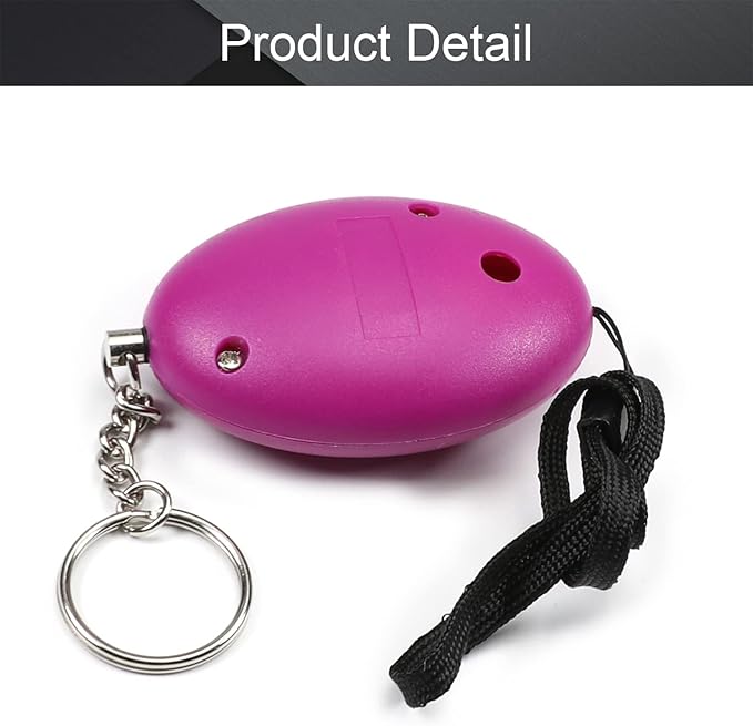 Othmro Safe Sound Personal Alarm 2 Pack 120DB Personal Security Alarm Keychain, Emergency Safety Alarm for Women, Men, Children, Elderly Purple