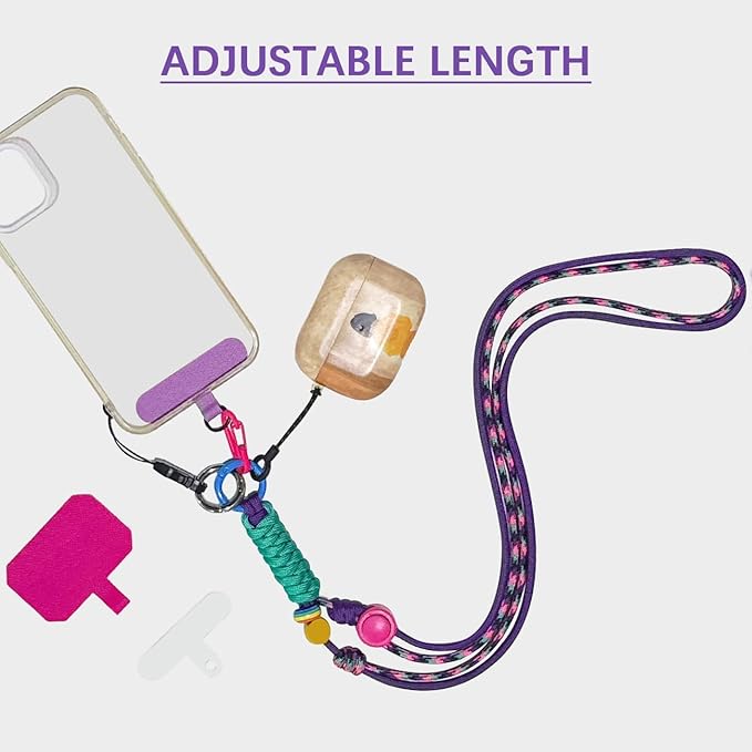 Portable Cellphone Lanyard Neck Phone Holder Crossbody Camera Strap Adjustable Nylon Hand Wrist Lanyards
