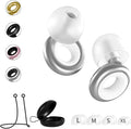 Reusable Silicone Ear Plugs with Cord – Noise Cancelling Earplugs for Sleeping, Concerts, Work, Travel, and Motorcycles – Comfortable and High Fidelity