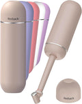 Portable Bidet for Travel & Camping - Manual Squeeze Handheld Peri Bottle for Feminine Hygiene, 3 Leak-Proof Seals, Extendable Sprayer with Rotating Nozzle for Men & Women (Khaki, General)
