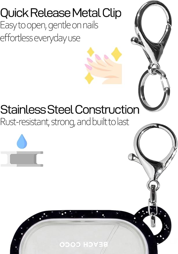 Silicone Bow Case Compatible with Touchland Hand Sanitizer Spray 1 oz (30 mL), Cute Holder with Keychain Clip, Gift for Girls