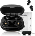 Ear Plugs for Sleeping Noise Cancelling 50dB, Reusable Hearing Protection for Snoring, Airplane Travel, Concerts & Focus, Includes 8 Silicone Tips & Comfortable Sleep Eye Mask (Black)