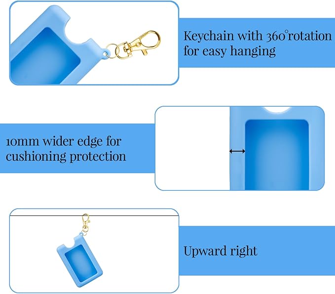 Silicone Case Compatible with Noshinku Pocket Hand Sanitizer, Protective Case with Keychain for Travel Size