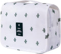 Travel Toiletry Bag for Women, Hanging Toiletry Bag with Multi-Pockets, Toiletry Bag for Traveling Easy Clean, Travel Organizer Cactus Pattern