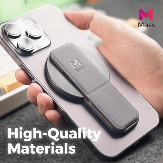 Planet Grip Compatible with MagSafe-Style iPhone Devices, Made from with a Slim Foldable Holder for Secure Magnetic Attachment and one-Hand use (Purple) by Mass