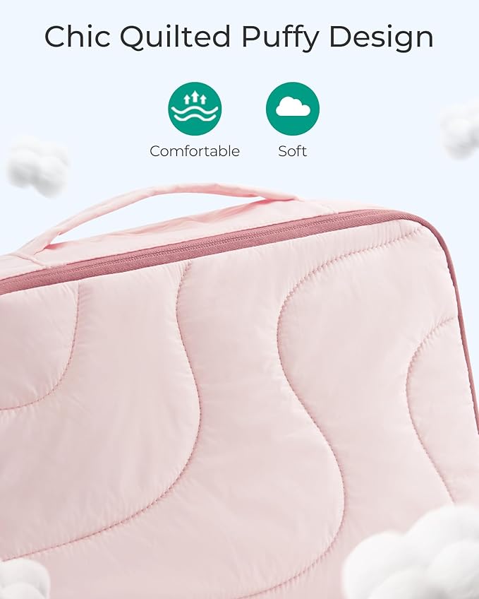 BAGSMART Wet Dry Bags 5 Pack, Travel Bags Reusable for Swimsuits, Baby Cloth Diapers, Beach, Pool, Ultra-Light Travel Packing Cubes for Women, Light Blue