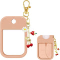Hand Sanitizer Spray Case with Keychain, Durable Silicone Holder Compatible with Touchland Power Mist & Glow Mist (1 fl oz)