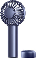 SWEETFULL Mini Portable Fan - Small Handheld Fan, 3 Speeds Personal Hand Gifts for Travel Essentials, Lash, Makeup, Eyelash, Kids, Girls, Women - USB, Cute Design Blue