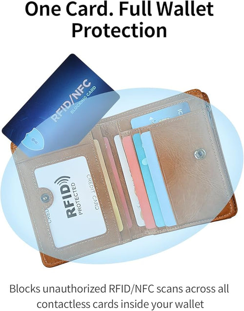 10 Pack RFID Blocking Card Entire Wallet Protection, Contactless NFC Bank Debit Credit Card Protector for Men&Women, Anti-Theft Slim Design ID Passport Card Guard Blocker, Travel Security