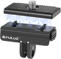 PULUZ Magnetic Quick Release Mount for Insta360 X4 Air/X4/Ace Pro/Ace Action Camera Aluminium Alloy Quick Release Base with 1/4-inch Screws for Insta360 Ace Pro Accessories
