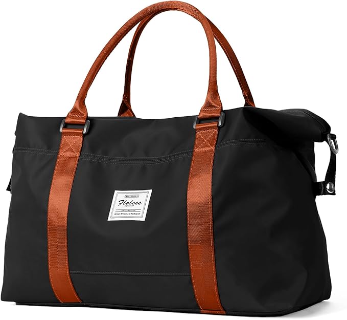 HYC00 Travel Duffel Bag,Carry-on Overnight Weekender Bags for Women,Sports Tote Gym Bag with Wet Pocket