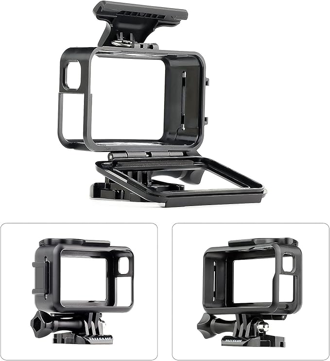 Frame Case for DJI Osmo Action 1 Skeleton Housing Protective Shell Cage with Cold Shoe Mount Photography Vlog Accessories Kit for DJI Action 1
