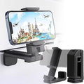 Rookii Travel Must Haves Airplane Phone Holder Mount.Portable Universal Foldable Mount with Multi-Directional Rotation,Perfect for Flight,Cruise,Desk,Hands Free Travel Gift for Content Creator (black)