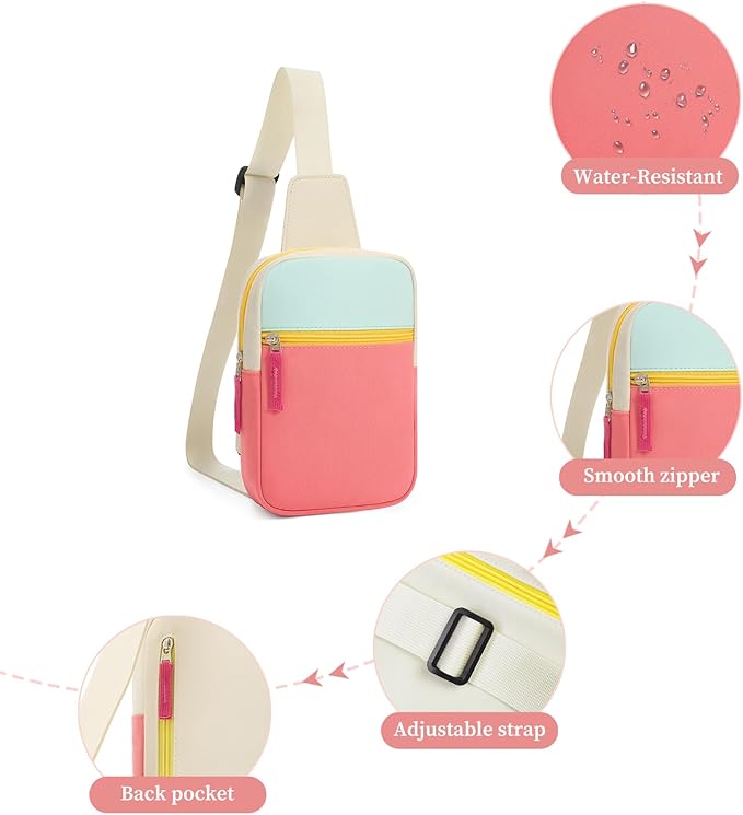 Mothers Day Gifts for Daughter, Birthday Graduation Gifts for 8 9 10 11 12 Year Old Teens Girls Her,Fanny Pack Sling Crossbody Bag Belt Bags Purse, Preppy Teen Girl Gift Trendy Stuff Travel Essentials