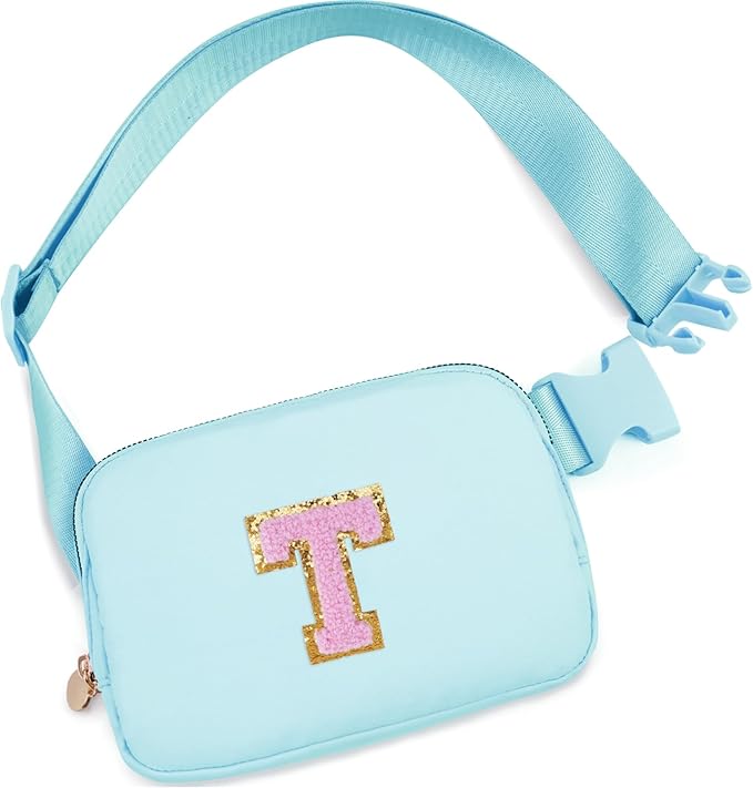 Uygafly Birthday Gifts for 4 5 6 7 8 9 10 11 12 13 Year Old Girls,Graduation Gifts for Teens Kids Daughter Sister Her,Fanny Pack Crossbody Bag Belt Bag Cute Trendy Stuff | Blue,T