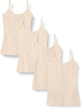 Amazon Essentials Women's Slim-Fit Camisole for Layering and Everyday Wear, Pack of 4