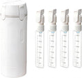 4 in 1 Travel Dispenser Bottle,4 Pack 30ML Travel Bottles for Toiletries, Leak Proof Travel Size Containers (White, OneSize)