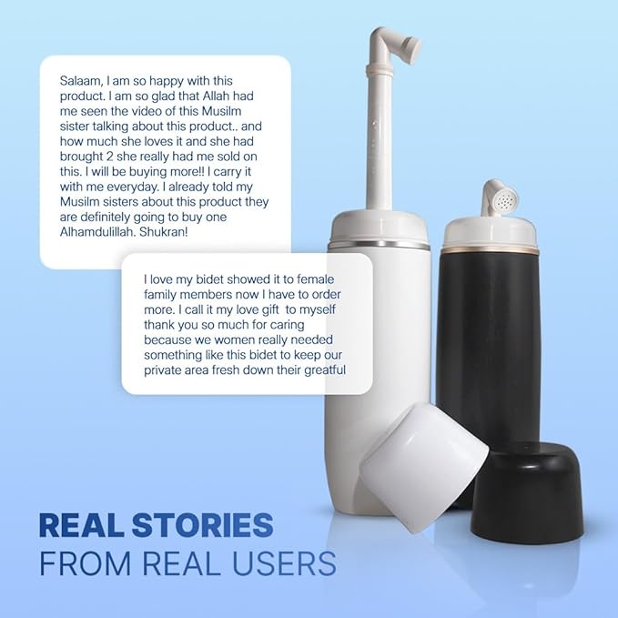 Portable Bidet for Travel & Toilet Hygiene | Handheld Peri Bottle for Women & Men | (12.84oz/380ml) Leakproof, Collapsible & Expandable Travel Bidet | Ideal for Postpartum, Camping & Personal Hygiene