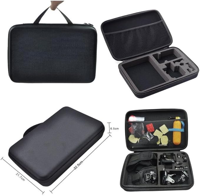 REFLEX CAMERA 50 in 1 Action Camera Accessories Kit Compatible with GoPro Hero 13/12/11/10/9/8, DJI Osmo Action 2, 3, 4, Pro 5, Insta360 Ace Pro/Ace Pro 2 Akaso and other Sports Cameras & Durable Case