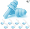 Ear Plugs, Reusable Earplugs for Sleeping Noise Cancelling – Super Soft, Silicone Ear Plug for Sleeping 8 Pairs, Swimming, Snoring, Concerts, Work, Noisy Places