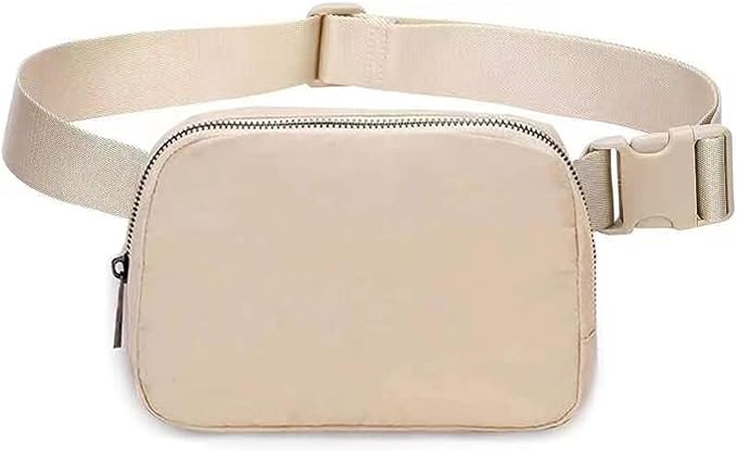 Belt Bag for Women Fanny Pack Dupes, Fashion Crossbody Waist Pack Bag with Adjustable Strap, Everywhere Belt Bag for Travel Outdoors Running Hiking（Khaki）